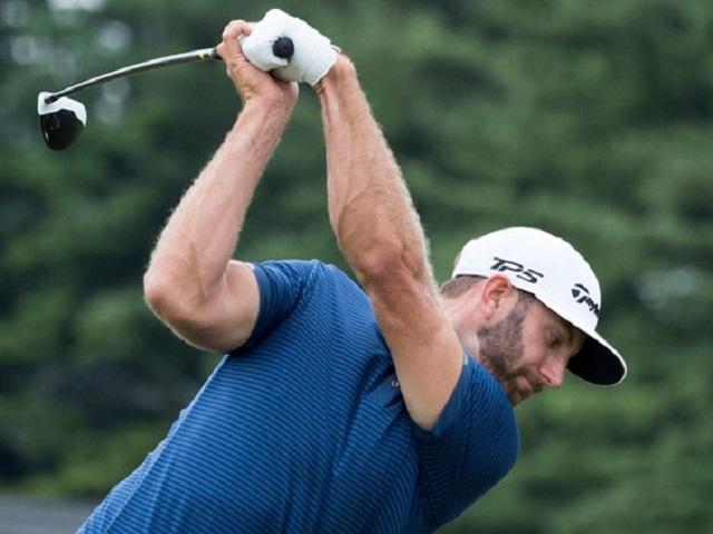 Grip it and rip it - Dustin Johnson on the driving range